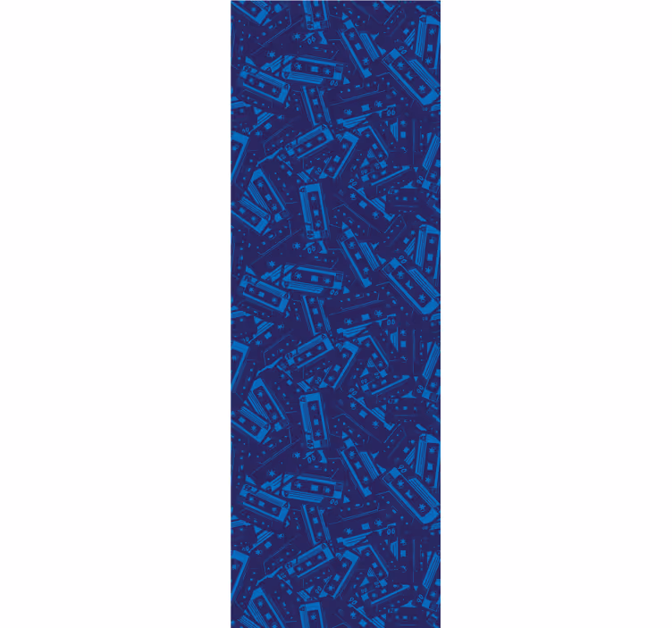 Rolgordijn tienerkamer cassette - TenStickers