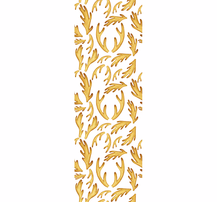 Rolgordijn tienerkamer gouden boho rendieren - TenStickers