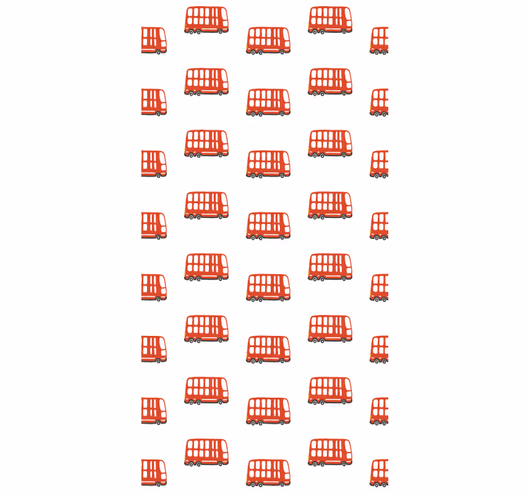 Rolgordijn tienerkamer londen bus patroon - TenStickers