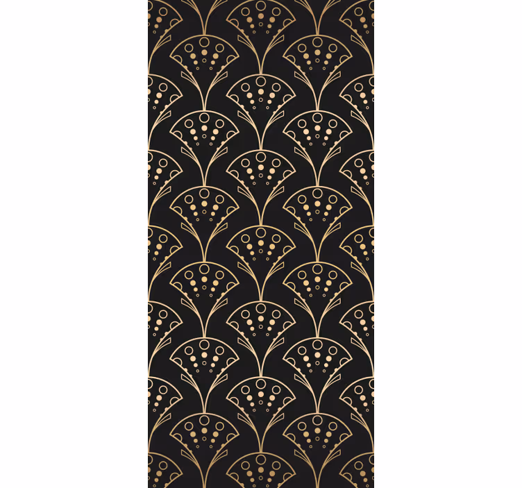 Moderne raambekleding in elegante gouden vormen - TenStickers