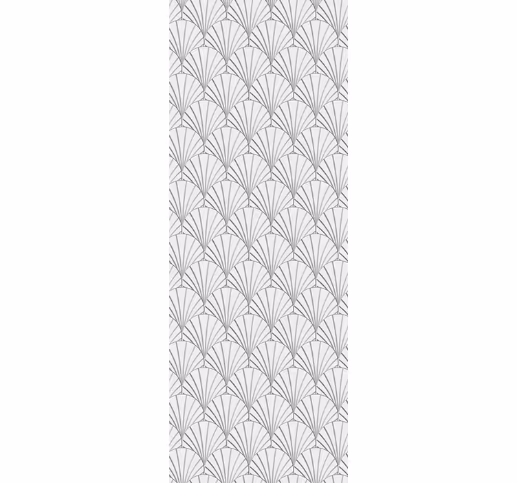 Moderne raambekleding met elegant waaierpatroon - TenStickers