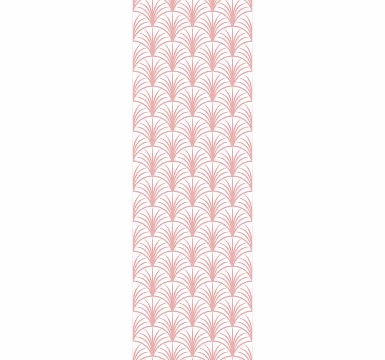 Moderne raambekleding roze waaierpatronen - TenStickers