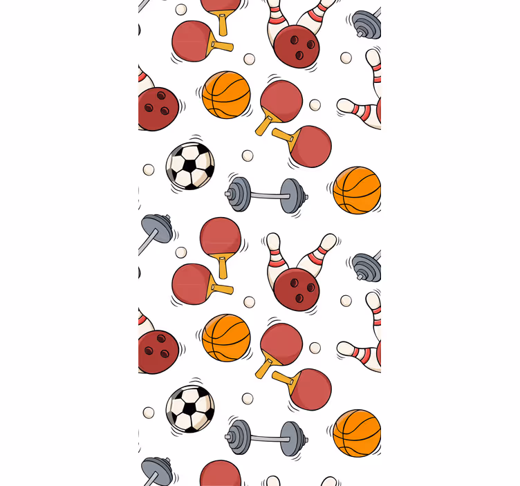 Moderne raambekleding sports patroon - TenStickers