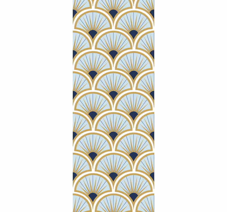 Moderne raambekleding elegante waaierpatronen - TenStickers
