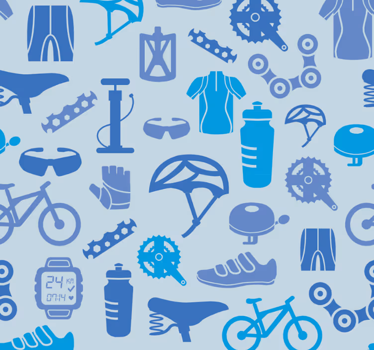 Moderne raambekleding met cyclische elementen - TenStickers