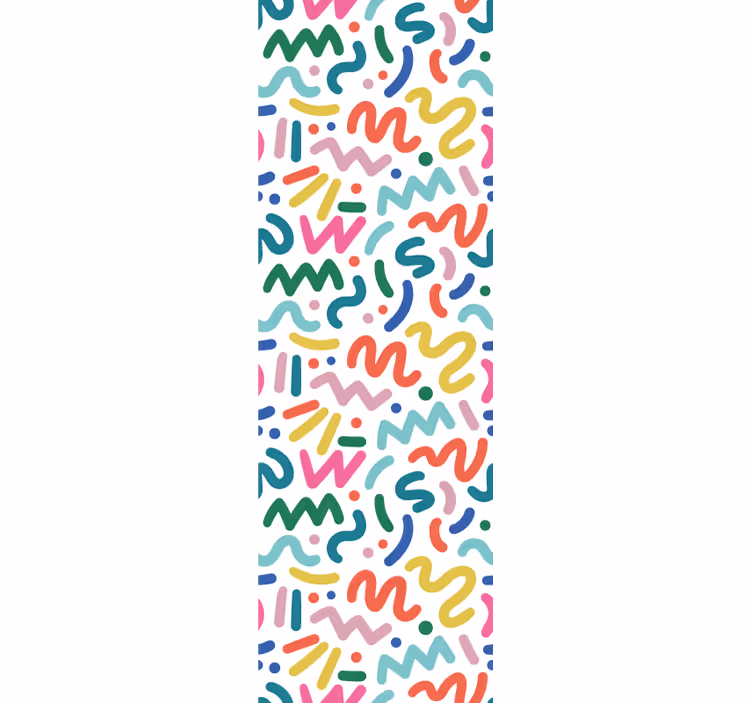 Moderne raambekleding abstract kleurige vormen - TenStickers