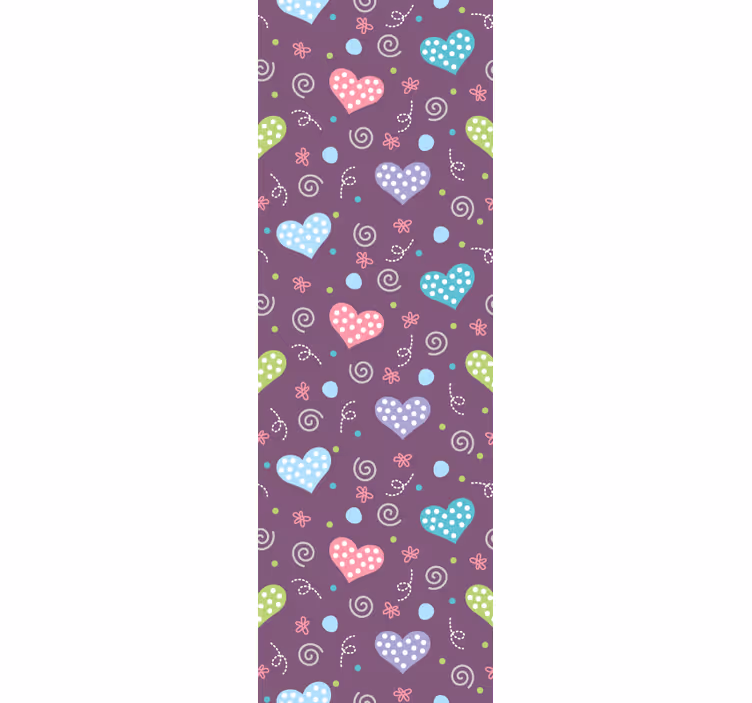 Moderne raambekleding patroon-decor harten en lijnen - TenStickers