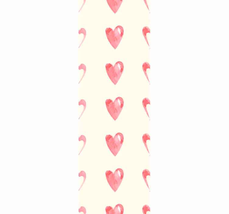 Moderne raambekleding pattern-decor versleten harten - TenStickers