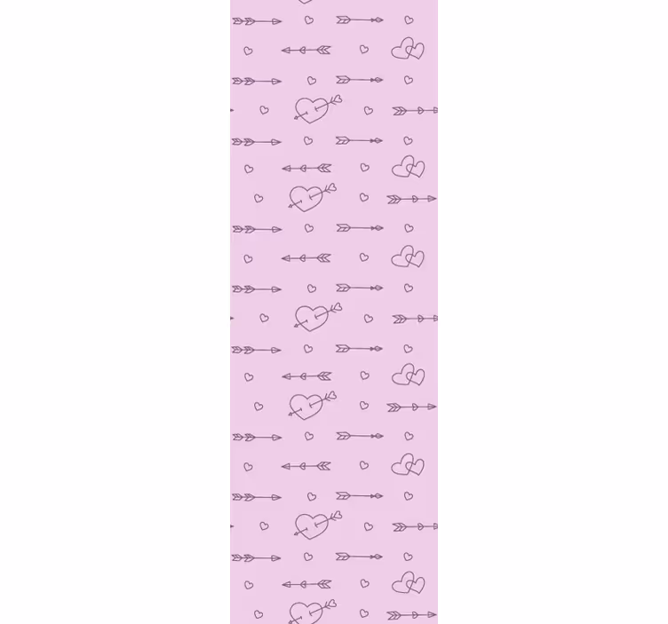 Moderne raambekleding pattern-decor hartensilhouetten - TenStickers