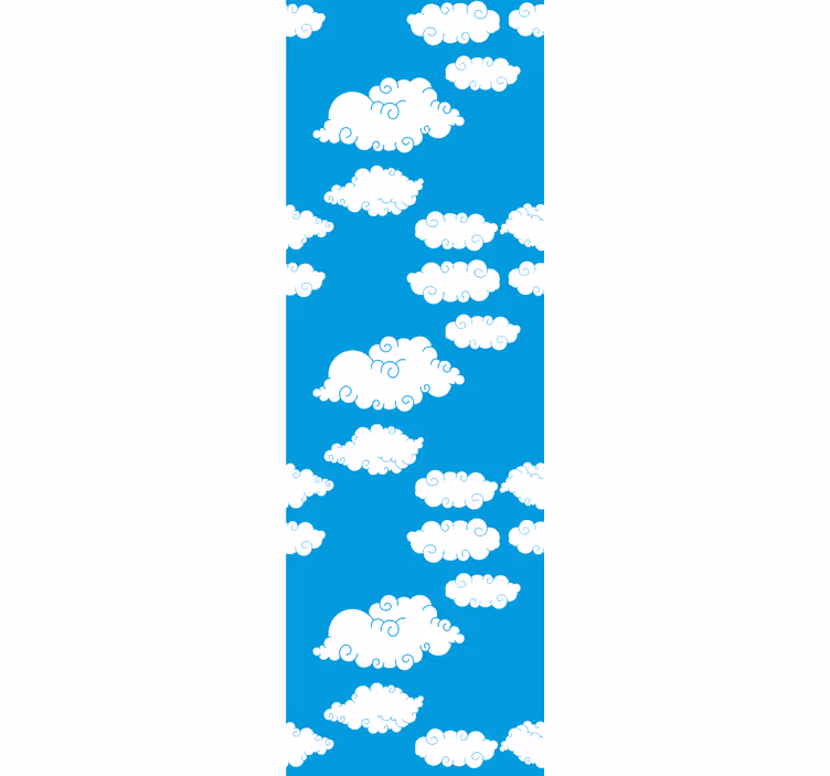 Moderne raambekleding wolken in de lucht - TenStickers