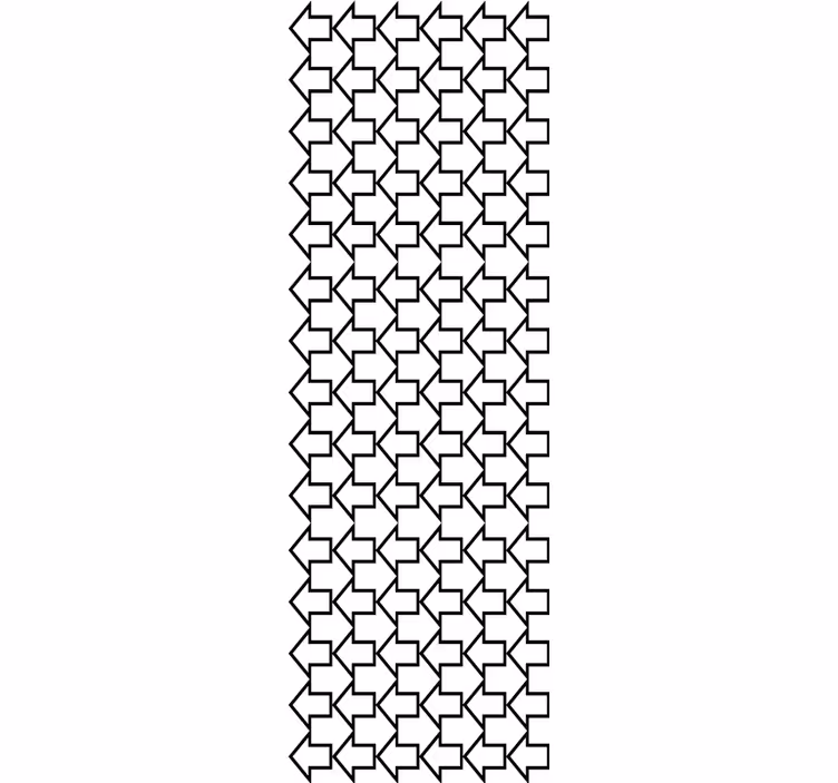 Moderne raambekleding met geometrische pijlen patroon - TenStickers