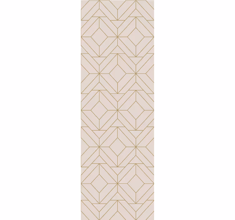 Moderne raambekleding gouden rustieke lijnen geometrisch patroon - TenStickers