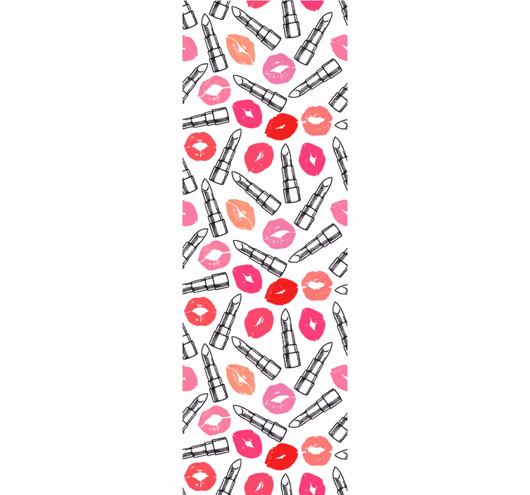 Moderne raambekleding lippenstift en lippen - TenStickers