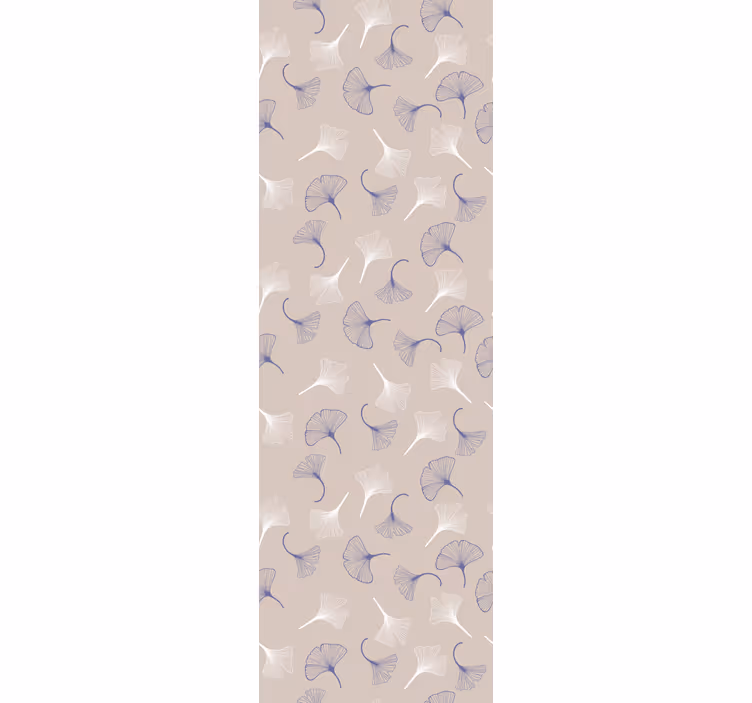 Moderne raambekleding ginkgo bladeren crème - TenStickers