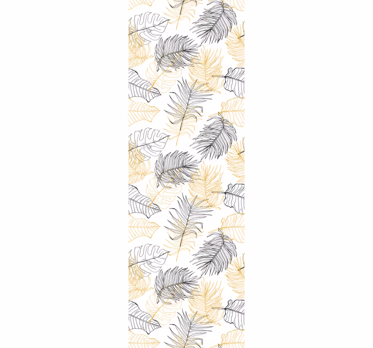 Moderne raambekleding escapade palmbladeren - TenStickers