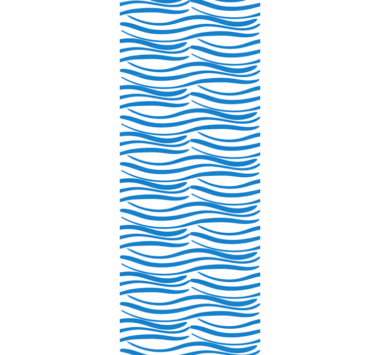 Moderne raambekleding kleine golven patroon - TenStickers