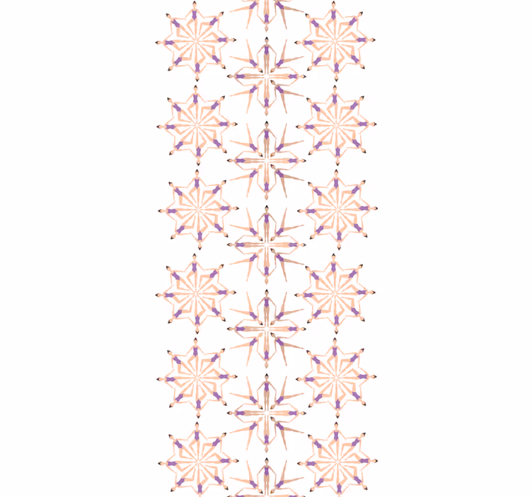 Moderne raambekleding met patroon van synchroonzwemfiguren - TenStickers