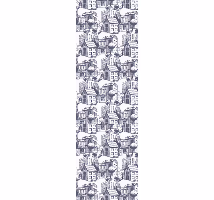 Moderne raambekleding city vintage patroon - TenStickers