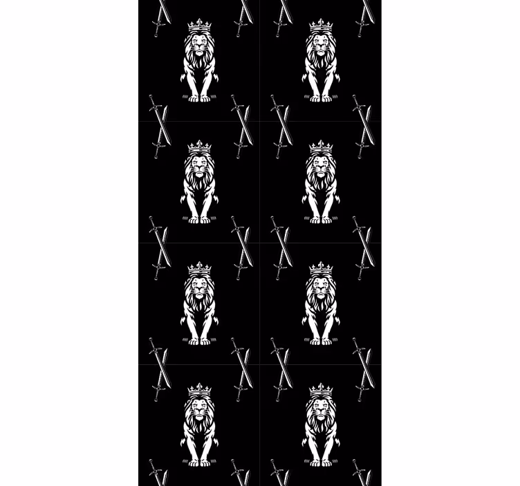 Moderne raambekleding jungle silhouetten - TenStickers