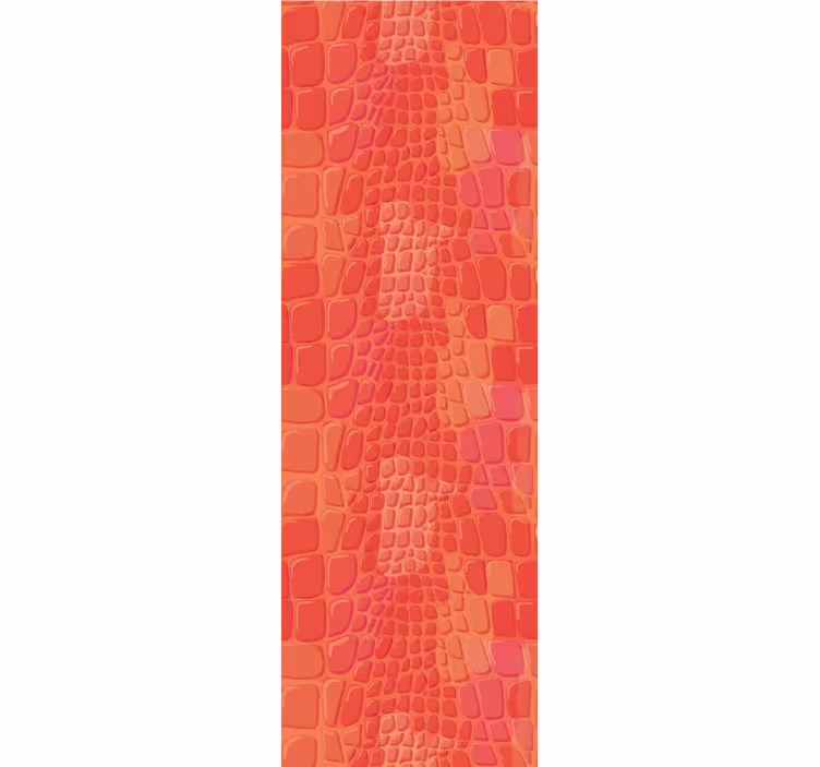 Moderne raambekleding in rood krokodillenpatroon - TenStickers