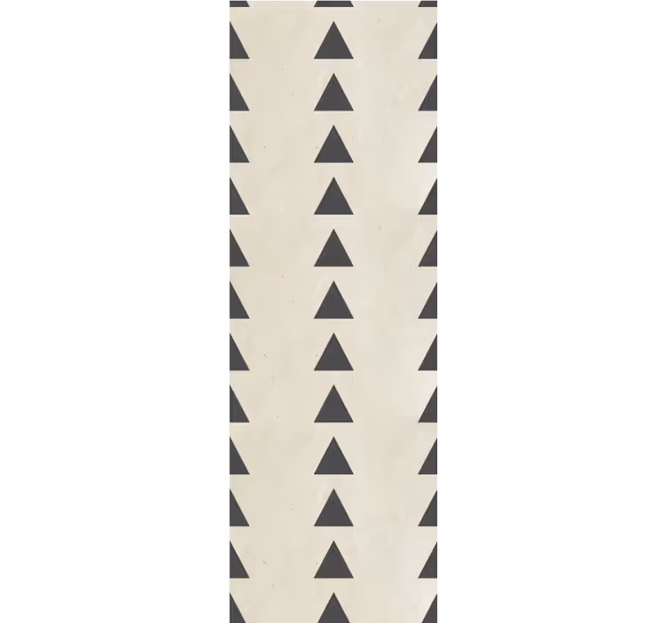 Moderne raambekleding donkergrijze driehoeken versleten look - TenStickers