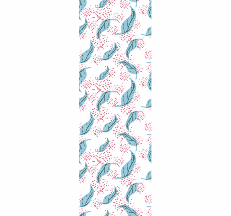 Moderne raambekleding blue petal verfspetter - TenStickers