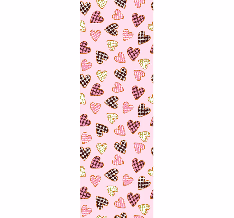 Moderne raambekleding schattige hartkoekjes - TenStickers