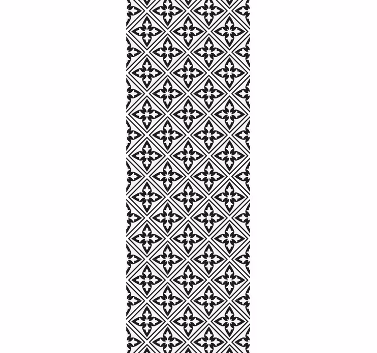 Moderne raambekleding bloemige tegels - TenStickers