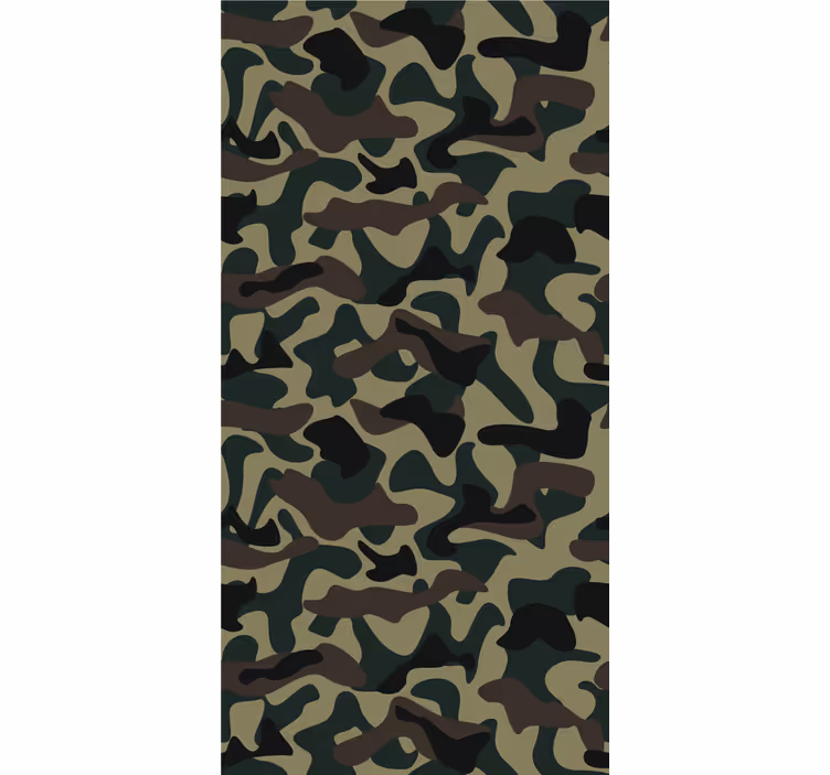 Moderne raambekleding in militair patroon - TenStickers