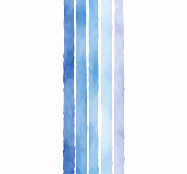 Moderne raambekleding met blauw aquarel lijnenpatroon - TenStickers