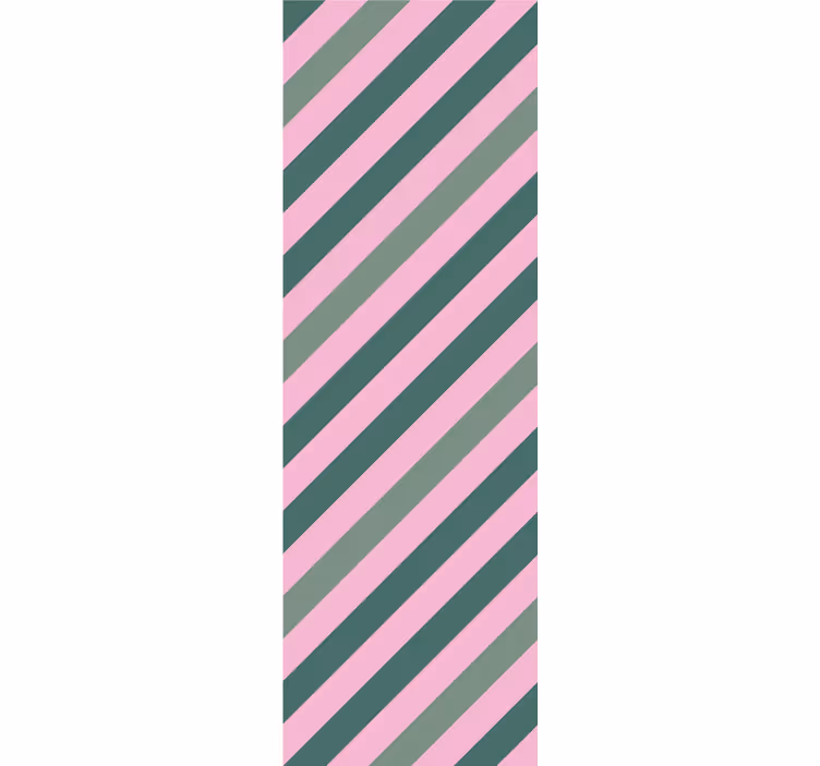 Moderne raambekleding pastelroze en groene kleurblokken - TenStickers