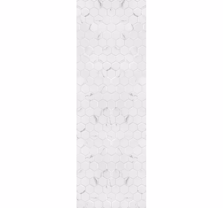 Moderne raambekleding elegante grijze hexagon tegels - TenStickers