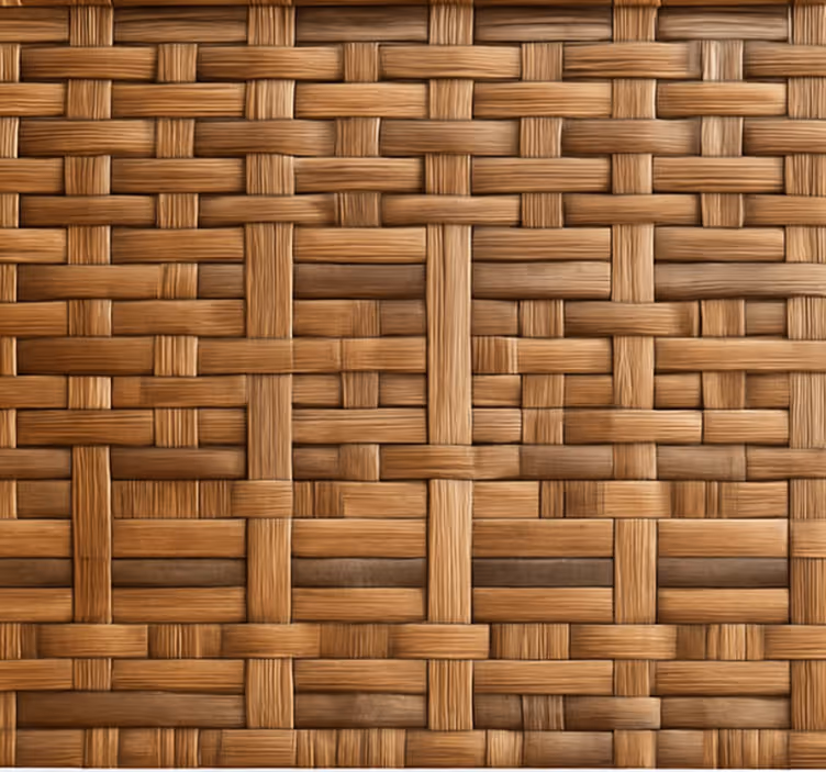 Rolgordijn textuur en patroon rustic donkere wilgenweving - TenStickers