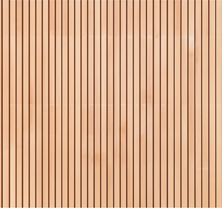 Rolgordijn textuur en patroon verticale licht cederlatten - TenStickers