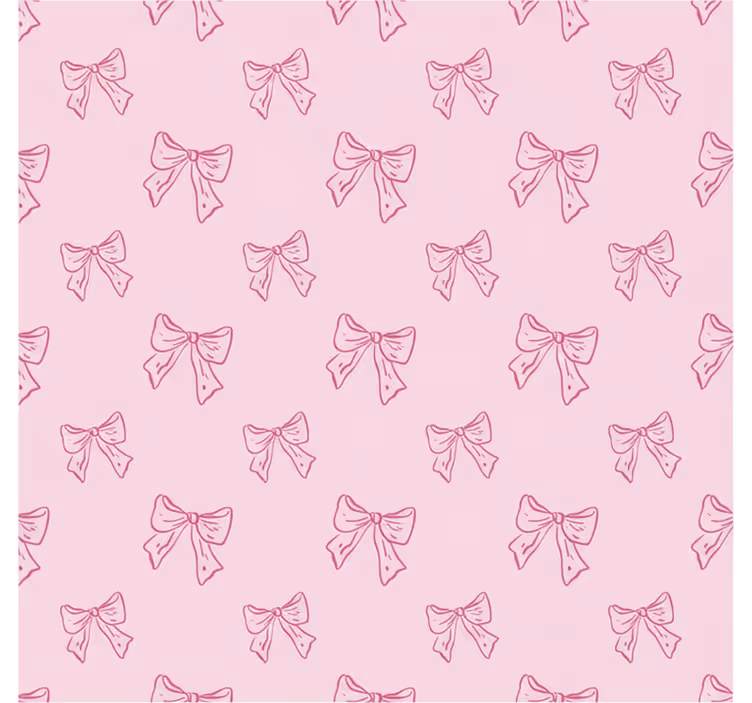 Roze rolgordijn met patroon van roze strikken - TenStickers