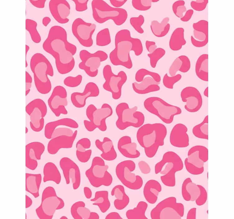 Roze rolgordijn met roze luipaardprint - TenStickers