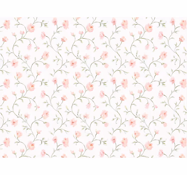 Roze rolgordijn botanische roze bloem - TenStickers