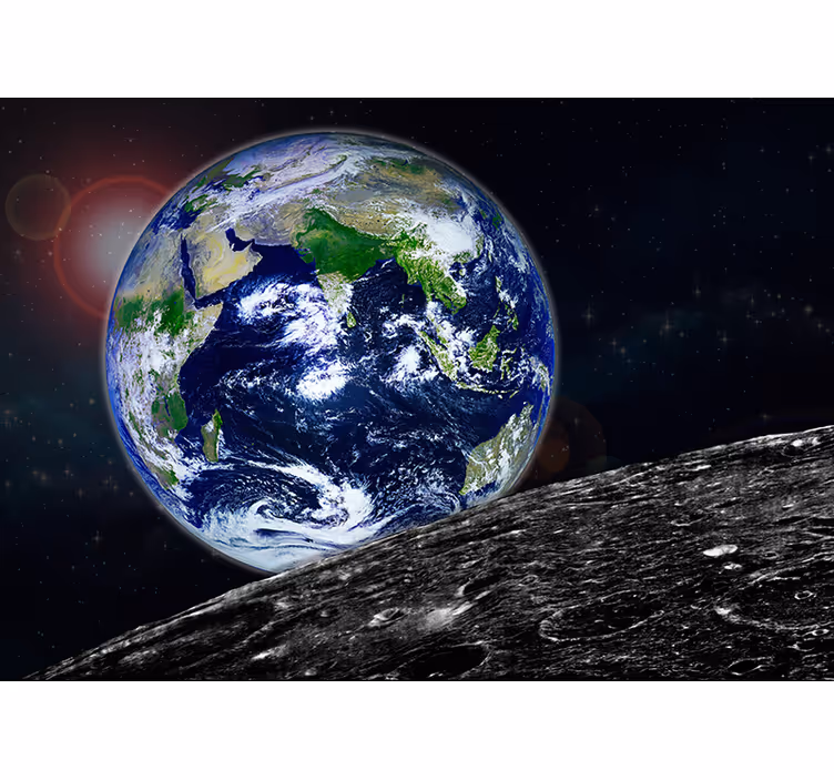 Zwart rolgordijn orbital perspectief - TenStickers