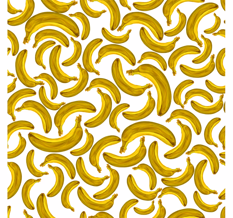 Rolgordijn geel met bananendesign - TenStickers