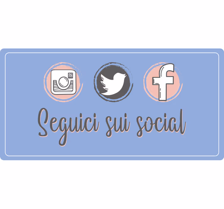 Rolgordijn paars sociale netwerkpubliciteit - TenStickers