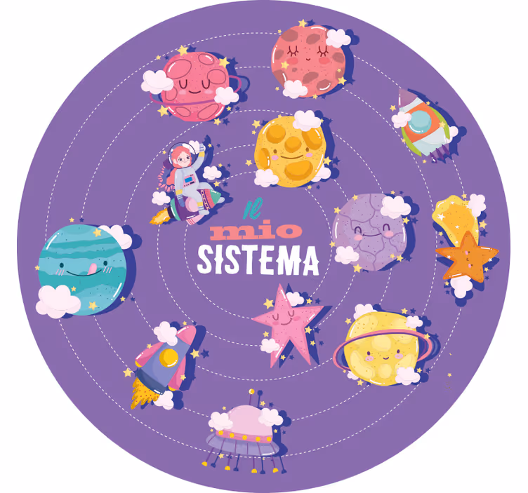 Rolgordijn paars mijn systeem - TenStickers