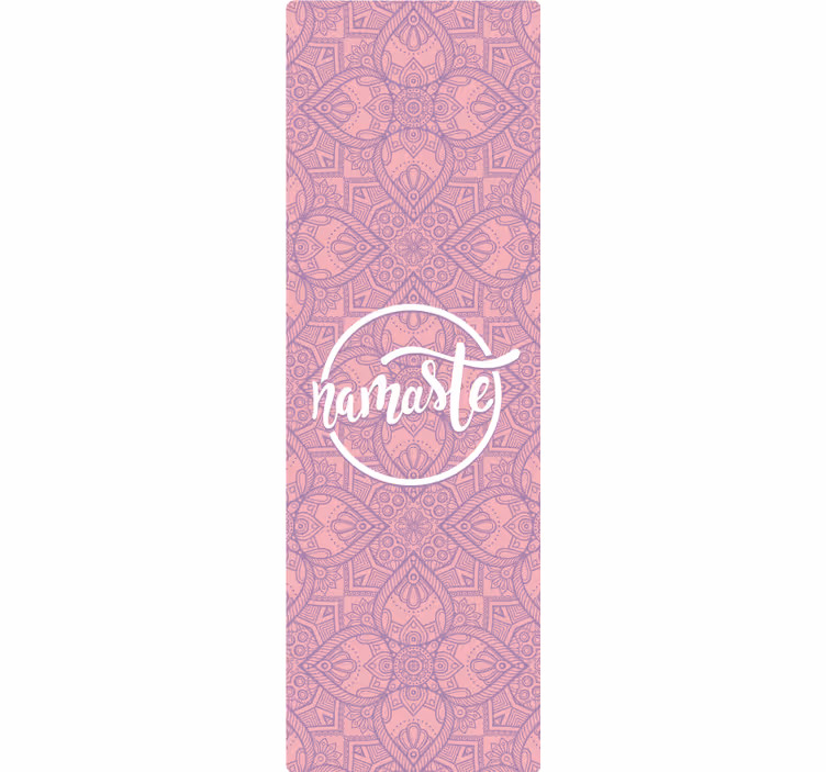 Rolgordijn paars voor namaste yoga - TenStickers
