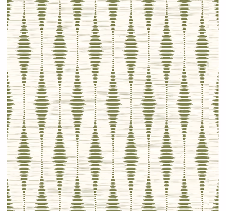 Moderne raambekleding mosgroen rabaul ikat - TenStickers