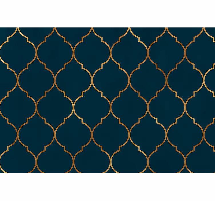 Moderne raambekleding golden moroccan - TenStickers