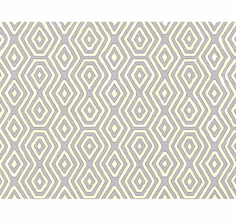Moderne raambekleding geometrisch blauw goud - TenStickers