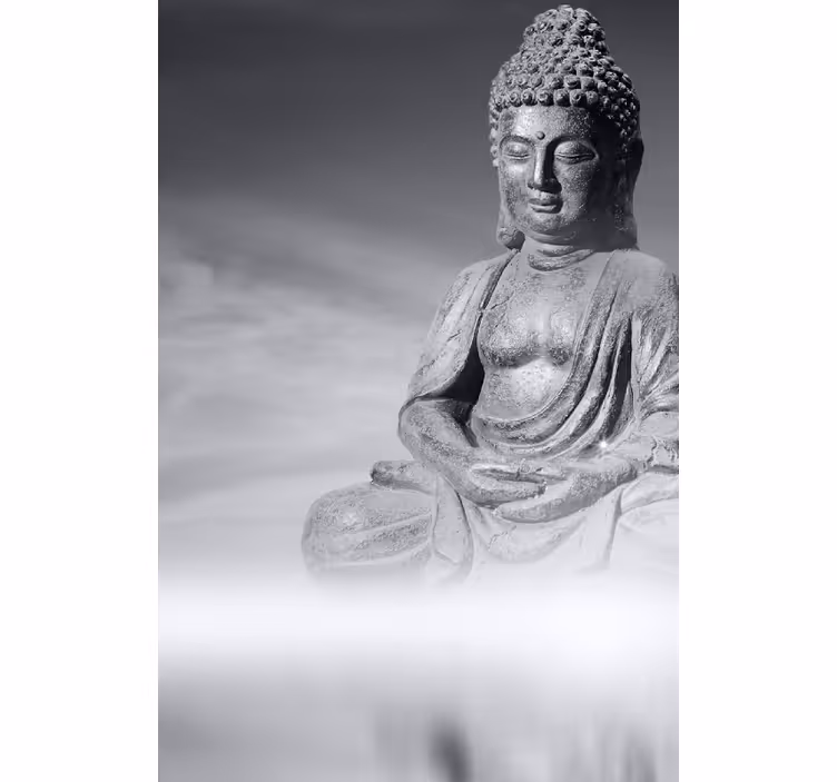 Rolgordijn woonkamer buddha zen - TenStickers