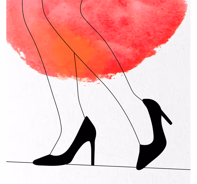 Rolgordijn woonkamer in geschilderd aquarel design - TenStickers
