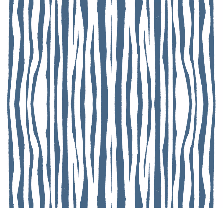 Rolgordijn woonkamer gestreept blauw hampton stijl - TenStickers