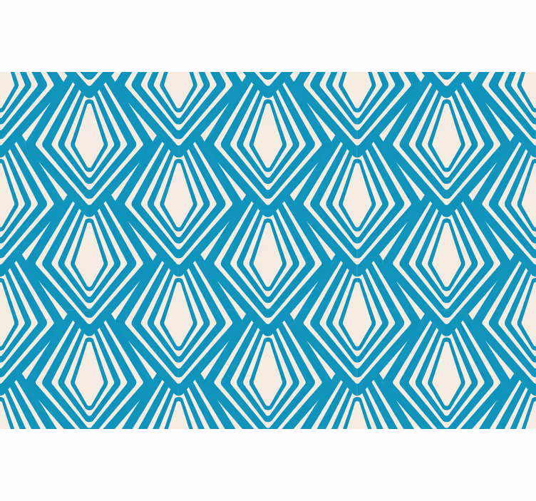 Rolgordijn woonkamer blauw abstract minimalistisch ontwerp - TenStickers
