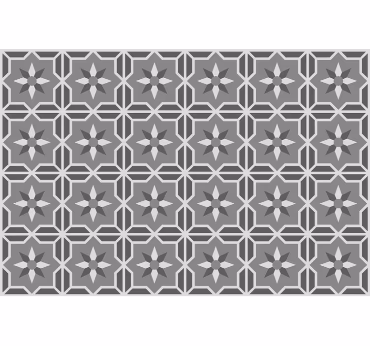 Rolgordijn grijs geometrisch met zachtgrijze achtergrond - TenStickers